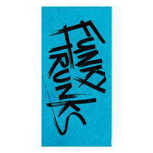 Funky Trunks - Towel - Cotton Jacquard Towel - Tagged Blue