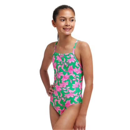Funkita - Girls Swimsuit - Strapped In - One Piece - Blossom Fly
