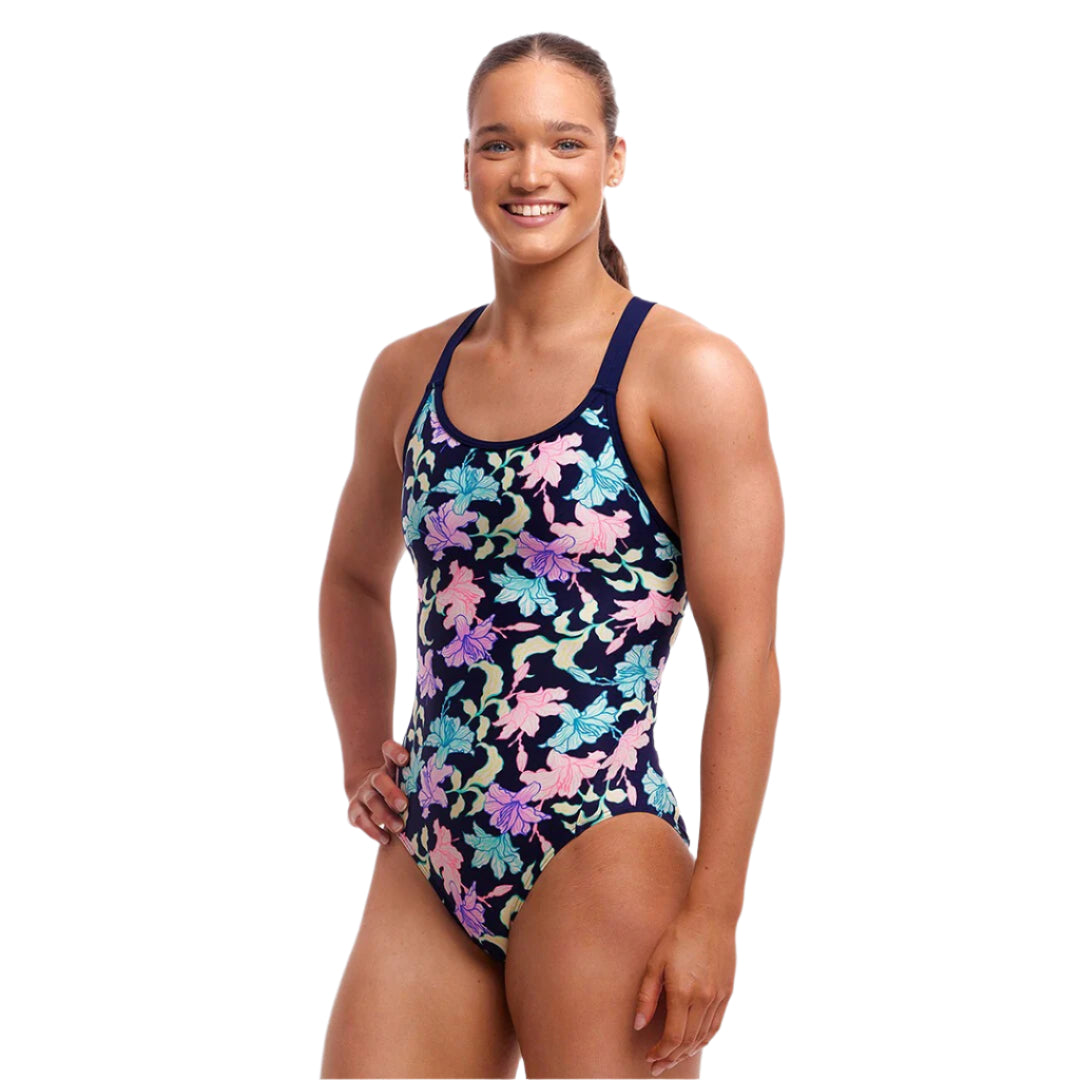 Funkita - Womens Swimsuit - Eclipse One Piece Fast Flow - Navy/Pink