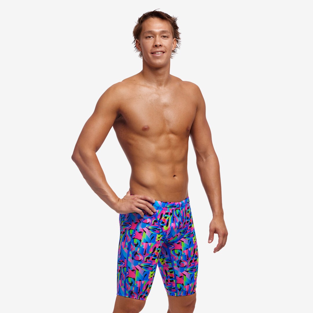 Funky Trunks - Mens Swimsuit - Training Jammers - Funk And Blues 