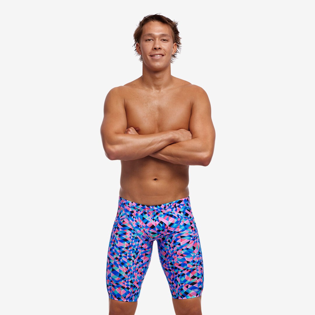 Funky Trunks - Mens Swimsuit - Training Jammers - Warp Tour 