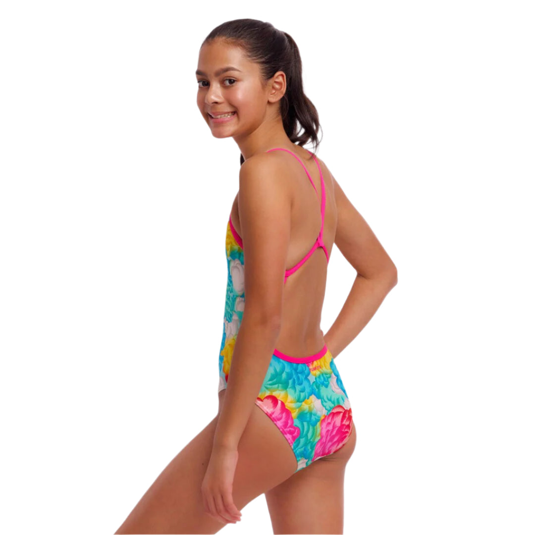 Funkita - Girls Swimsuit - Single Strap - One Piece - Cloudy Colours 