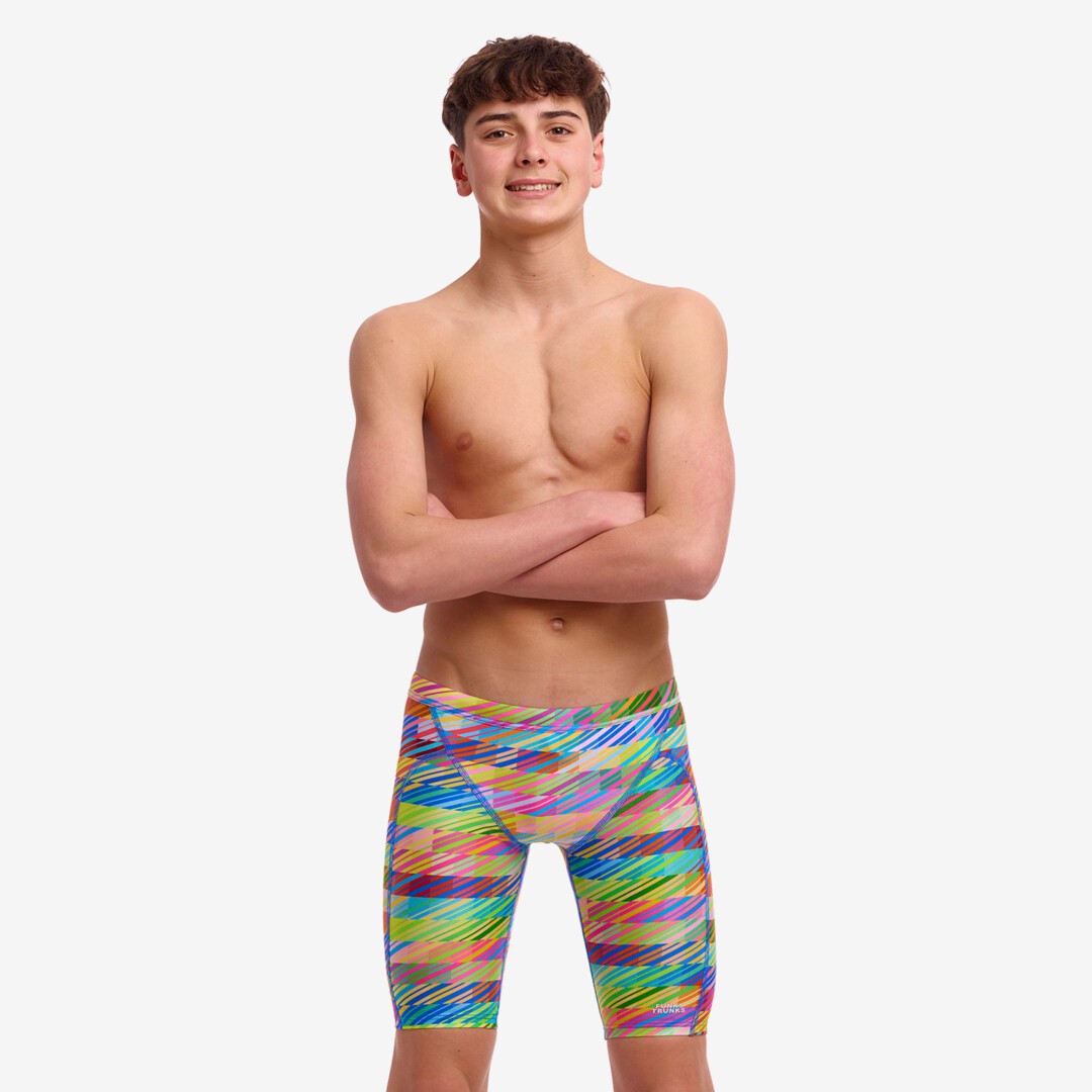 Funky Trunks - Boys Swimsuit - Training Jammers Static Stack