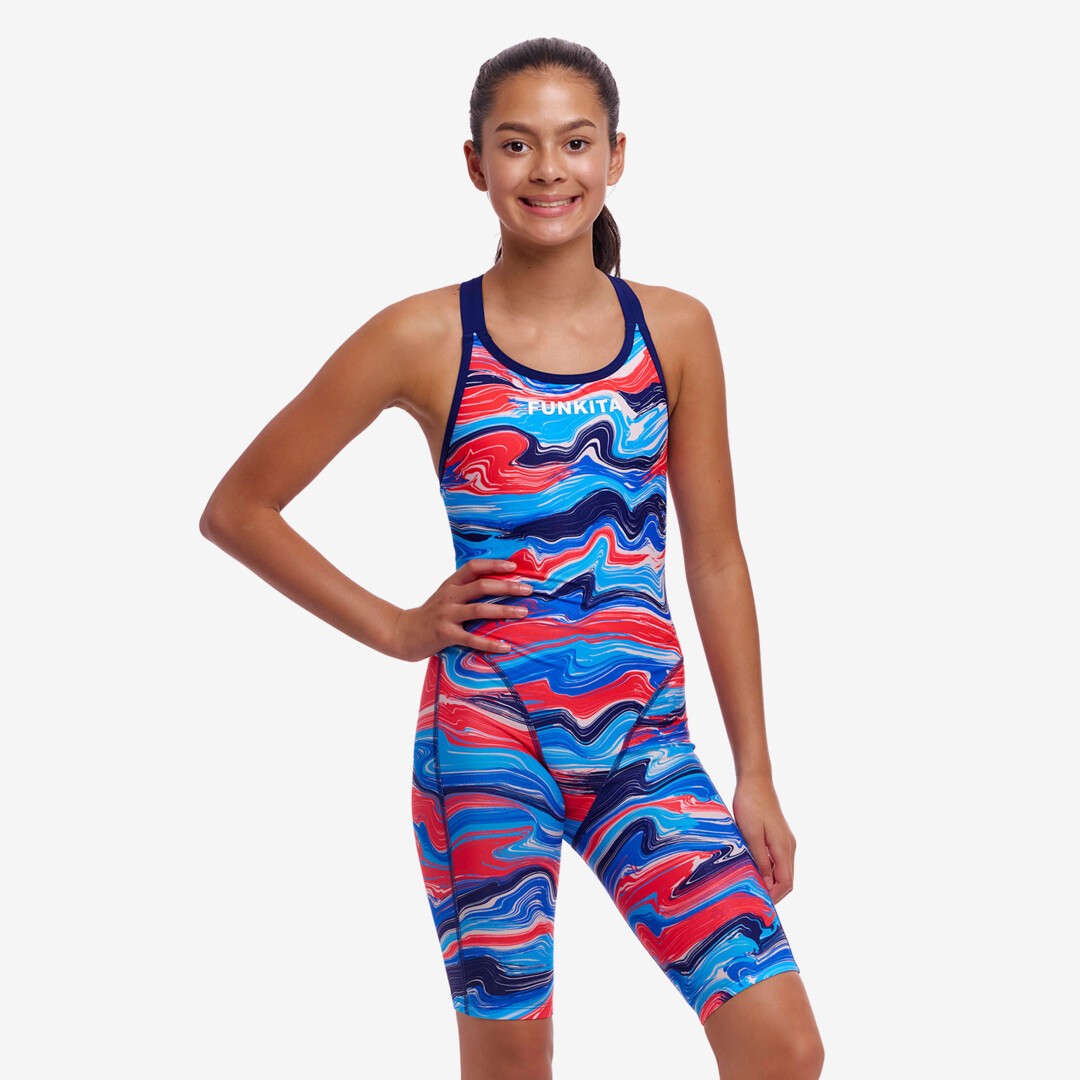 Funkita - Girls Swimsuit - Fast Legs One Piece Wave Craze