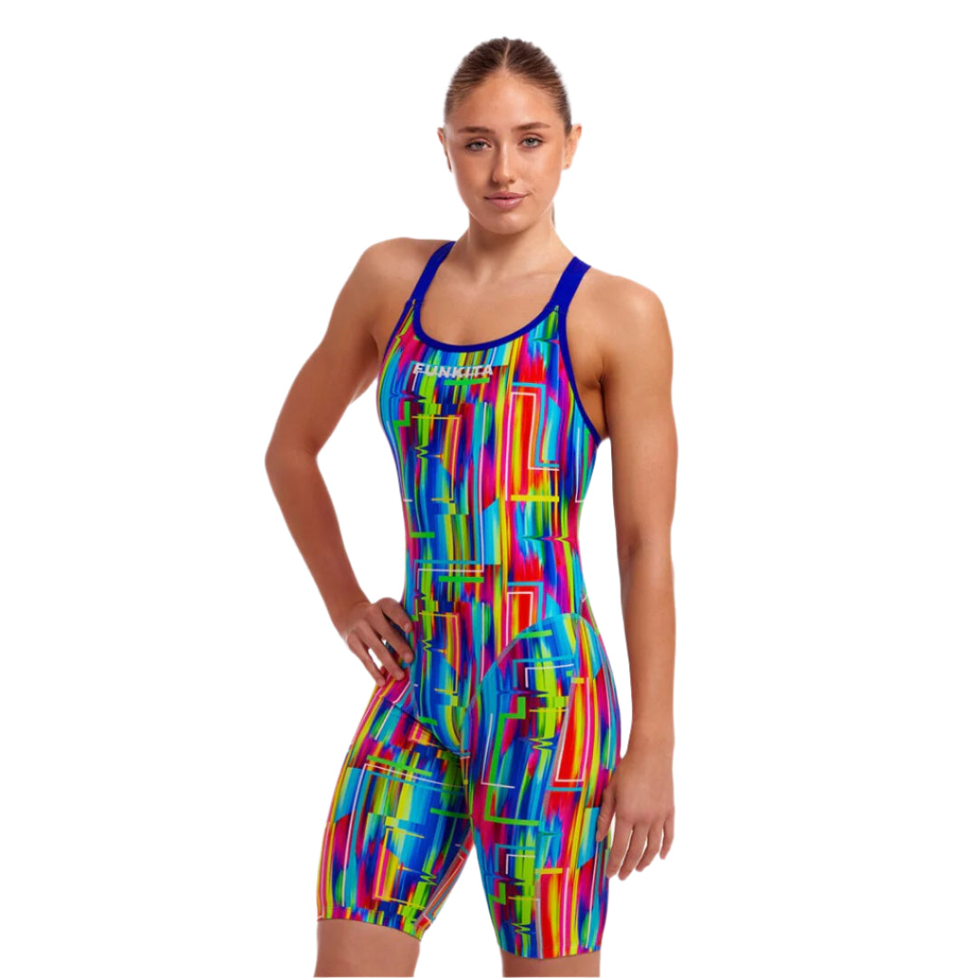 Funkita - Womens Swimsuit - fast legs The Glitch - multicolour 