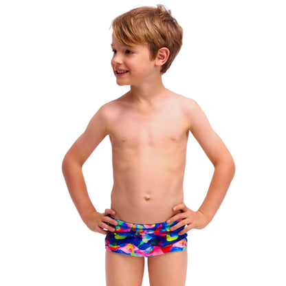 FUKY TRUNKS - Toddler Boy's Printed Trunks - Wet wave