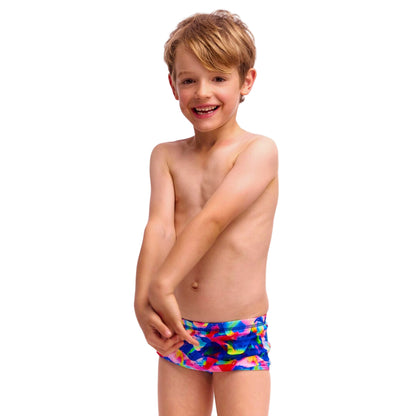 FUKY TRUNKS - Toddler Boy's Printed Trunks - Wet wave