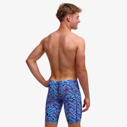 FUNKY TRUNKS -  Boy's Training Jammers - Blue bits
