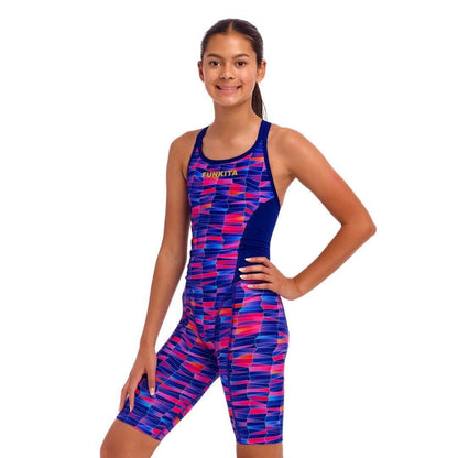 Funkita - Girl's Fast Training One Piece - Warped waves