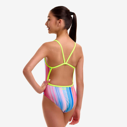 Funkita - Girls Swimsuit - Single Strap - One Piece - Curtain call