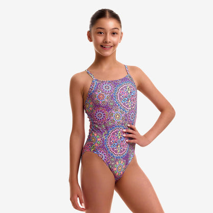 Funkita - Girl's Diamond Back One Piece - Love Lacy