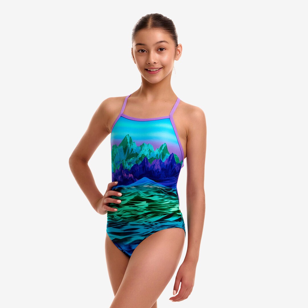 Funkita - Girls Swimsuit - Strapped In - One Piece - Mintie Montie