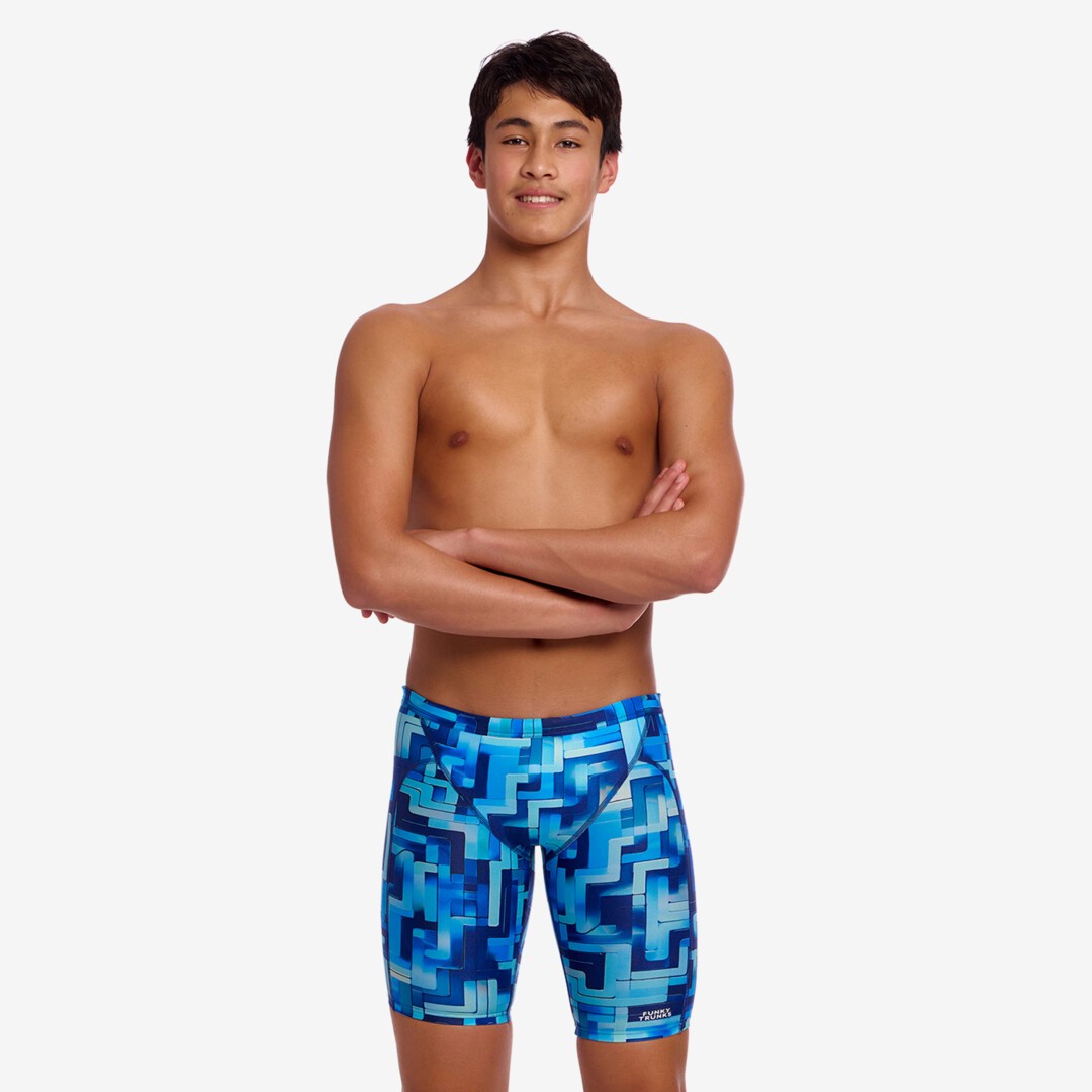 FUNKY TRUNKS -  Boy's Training Jammers - You Blued