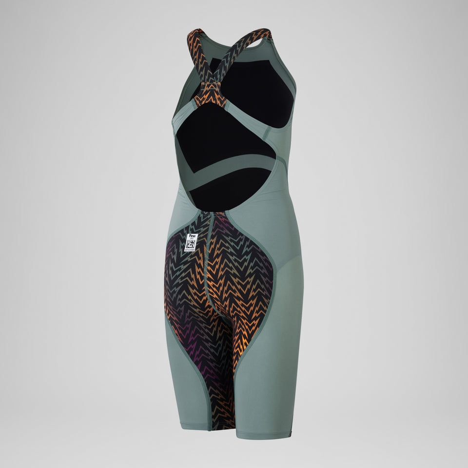 Speedo - Girls Kneeskin -  Fastskin LRZ Ignite - Green/Black/Orange