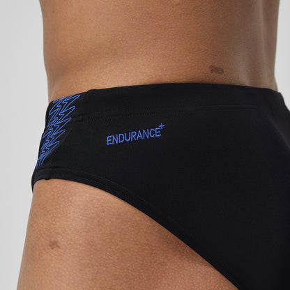 Speedo - Men's HyperBoom Splice Brief - Black/Blue
