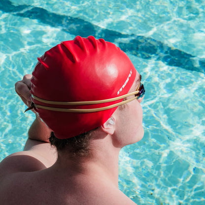 Maru - swimming cap - Silicone Swim Cap - Red