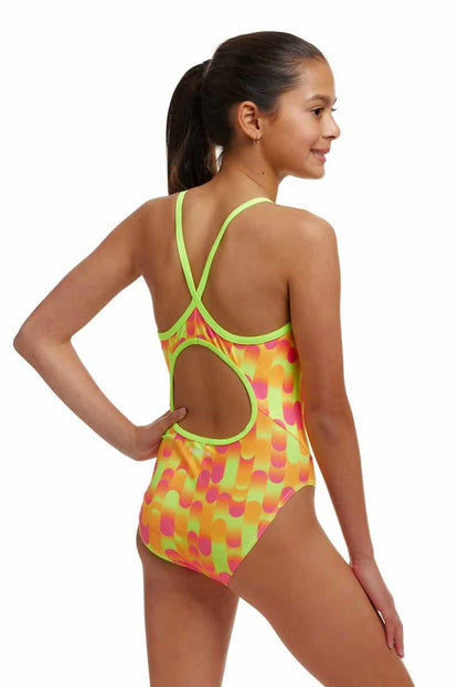 FUNKITA - Girls Diamond Back One Piece - Little dotty