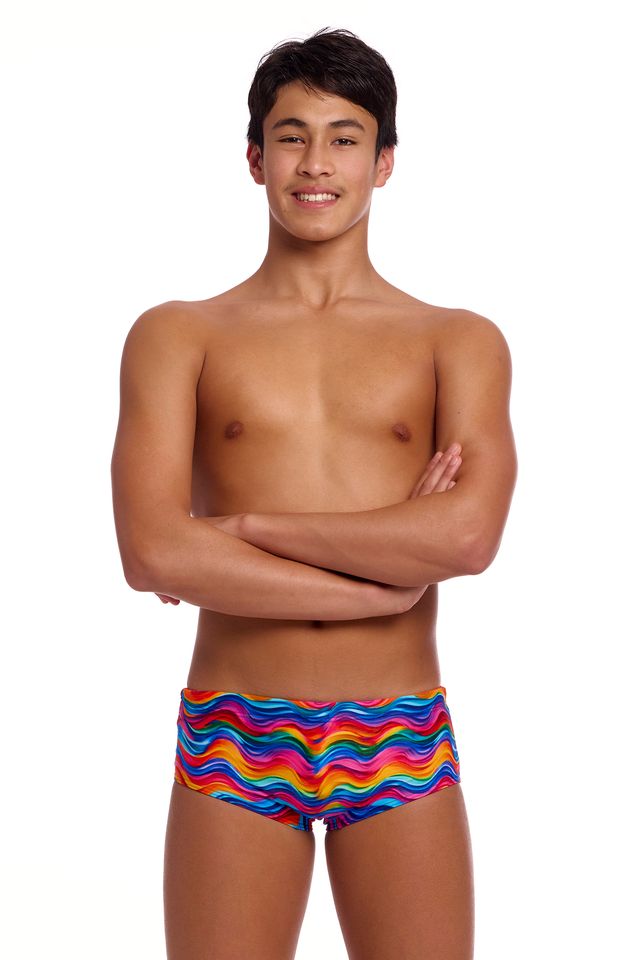 FUNKY TRUNKS -  Boy's  Sidewinder Trunks - Plastic Fantastic