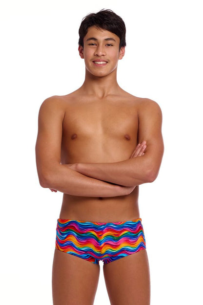 FUNKY TRUNKS -  Boy's  Sidewinder Trunks - Plastic Fantastic