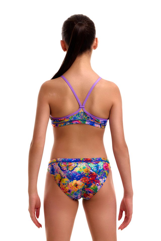 Funkita - Girls Swimsuit -  RacerBack - Two Piece - Austin Flowers
