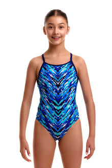 Funkita - Girl's Diamond Back One Piece - Fur Seal
