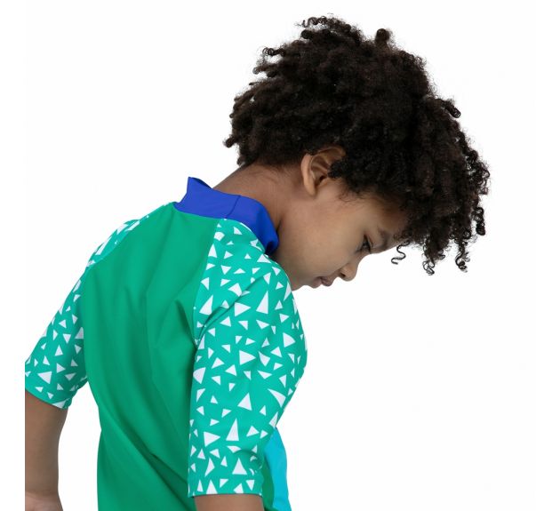 Speedo - Swim Top And Rash Vest - Corey Croc - Green 