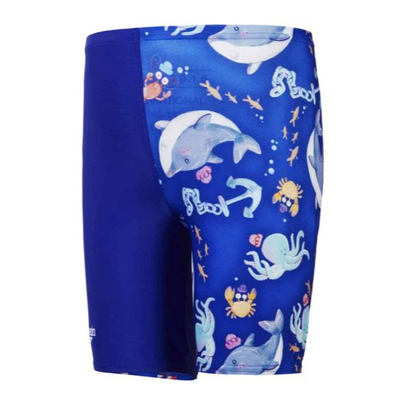 Speedo - Boys - Digital Allover Jammer - Imperial Blue/Picton Blue/Curious Blue