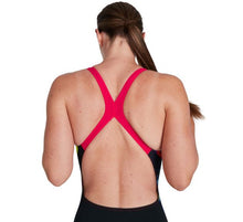 Speedo - Womens-  Placement Digital Powerback Swimsuit - Black
