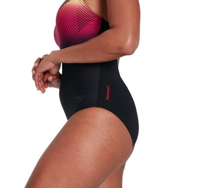 Speedo - Womens - Digital Placement Medalist Swimsuit - Black