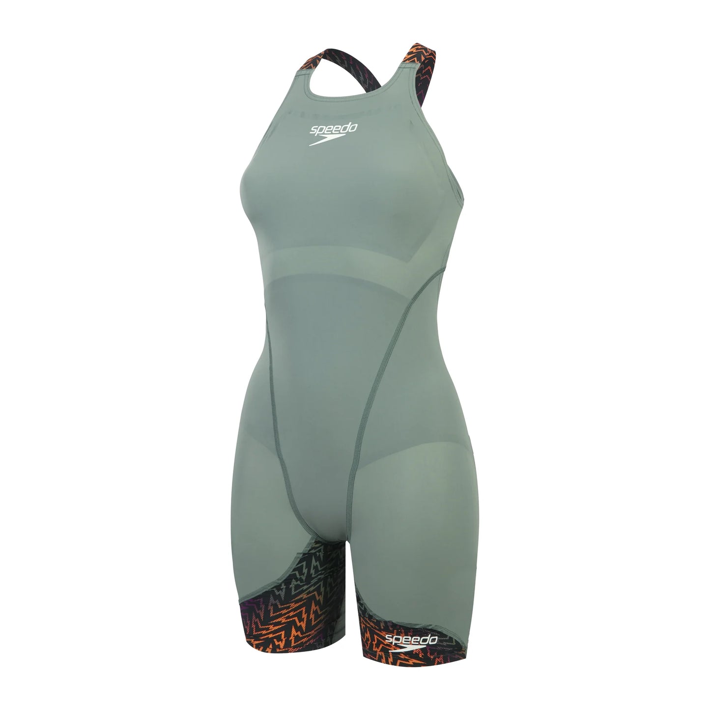 Speedo - Girls Kneeskin -  Fastskin LRZ Ignite - Green/Black/Orange