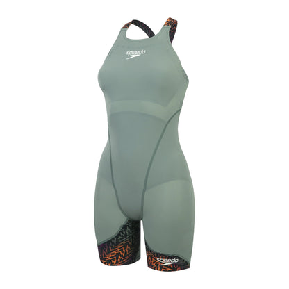 Speedo - Girls Kneeskin -  Fastskin LRZ Ignite - Green/Black/Orange