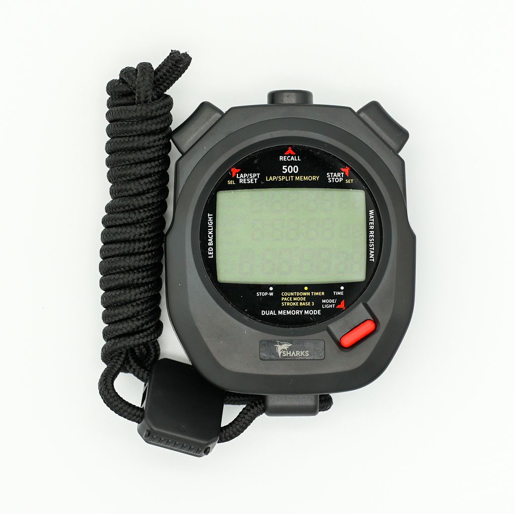 SHARKS - Stopwatch - Performance Stopwatch - Grey