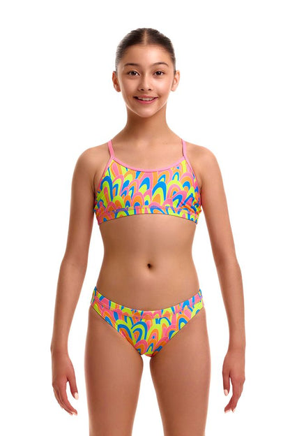 Funkita - Girls Swimsuit -  RacerBack - Two Piece - Hillary Puff