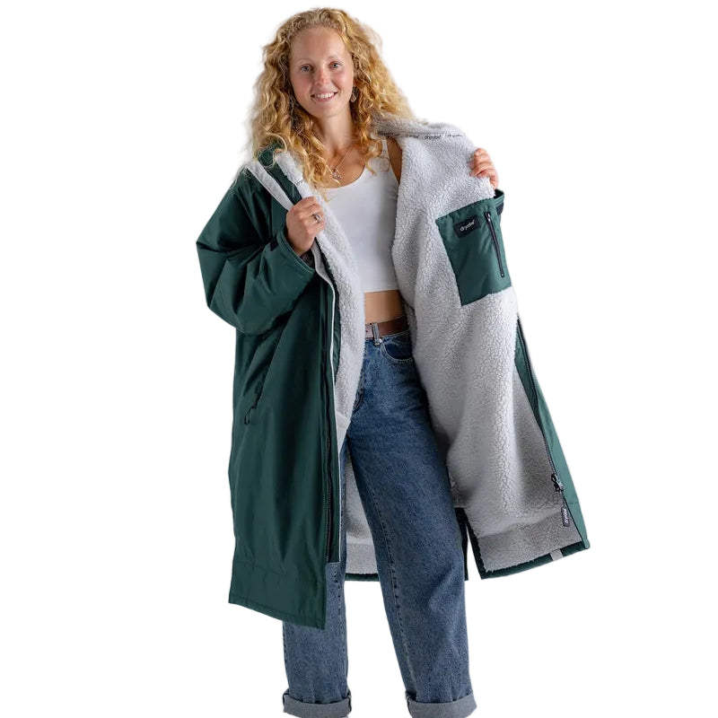 DRYROBE - Coat - Advance Long Sleeve - Dark Green /Grey