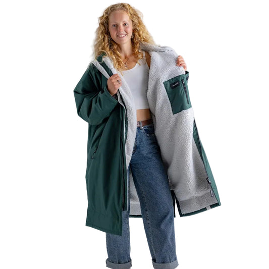 DRYROBE - Coat - Advance Long Sleeve - Dark Green /Grey