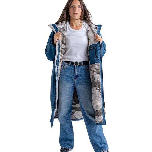 DRYROBE- coat - Deep Sea Blue Camo Advance Changing Robe