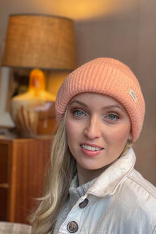 Swimzi - Hat -  Ladies Fashion Beanie Hat -Coral