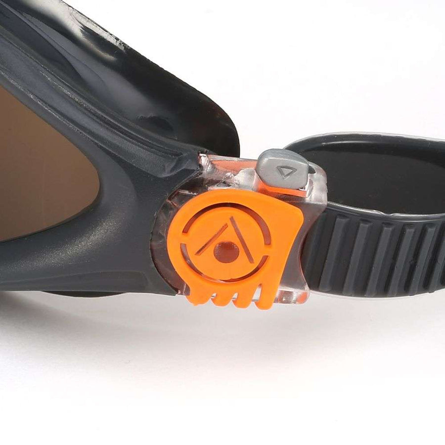 Aquasphere - Kayenne - Swim Goggles - Grey and  Orange - Polarized Lens