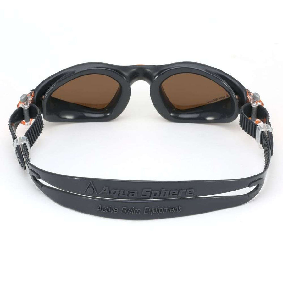 Aquasphere - Kayenne - Swim Goggles - Grey and  Orange - Polarized Lens
