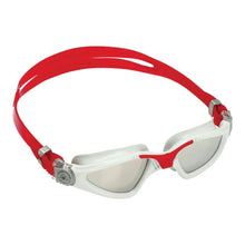 Aquasphere - Kayenne - Swim Goggles -Grey and Red - Silver Titanium Mirrored Lens