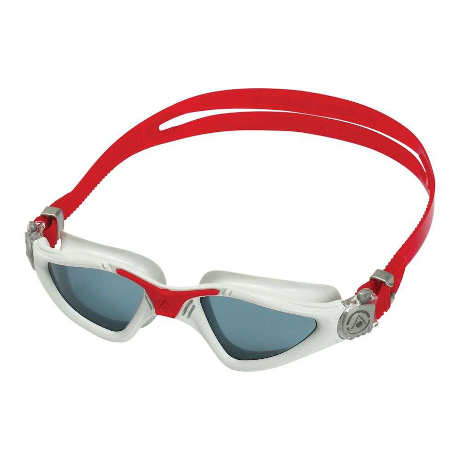 Aquasphere - Kayenne - Swim Goggles - Grey and Red - Ireidescent Mirror Lens 