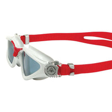 Aquasphere - Kayenne - Swim Goggles - Grey and Red - Ireidescent Mirror Lens 