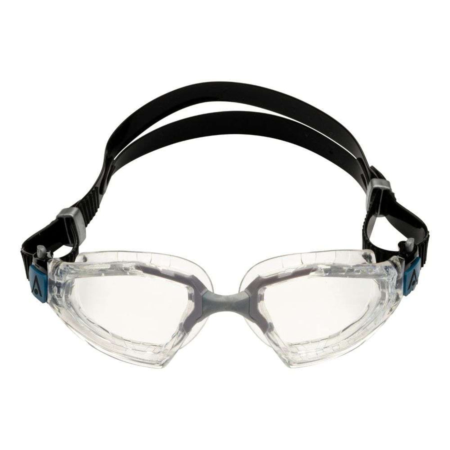 Aquasphere - Kayenne Pro - Swim Goggles - Clear and Grey - Clear Lens 