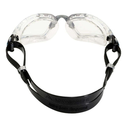 Aquasphere - Kayenne Pro - Swim Goggles - Clear and Grey - Clear Lens 
