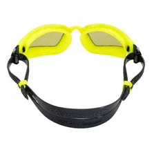 Aquasphere - Kayenne Pro - Swim Goggles -Neon Yellow And Grey - Yellow Titanium Mirrored Lens