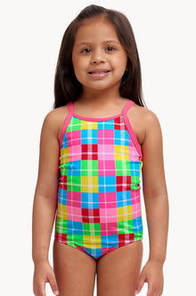 Funkita - Girls Swimsuit - Single Strap - One Piece - party patch