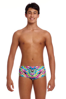 FUNKY TRUNKS -  Boy's  Sidewinder Trunks - Happy Hide
