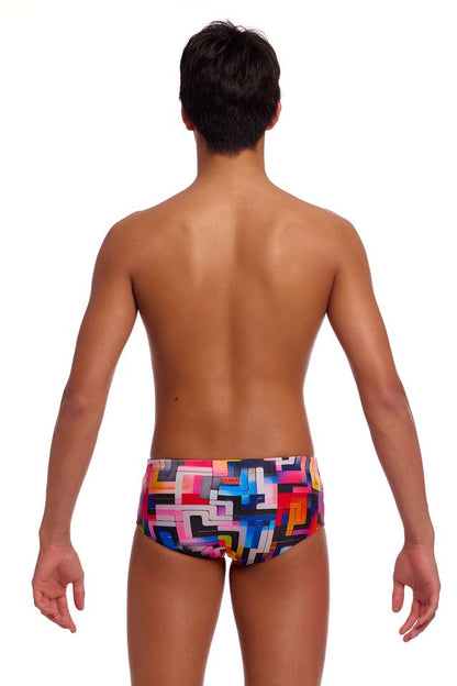 FUNKY TRUNKS -  Boy's  Sidewinder Trunks - Putty Rules