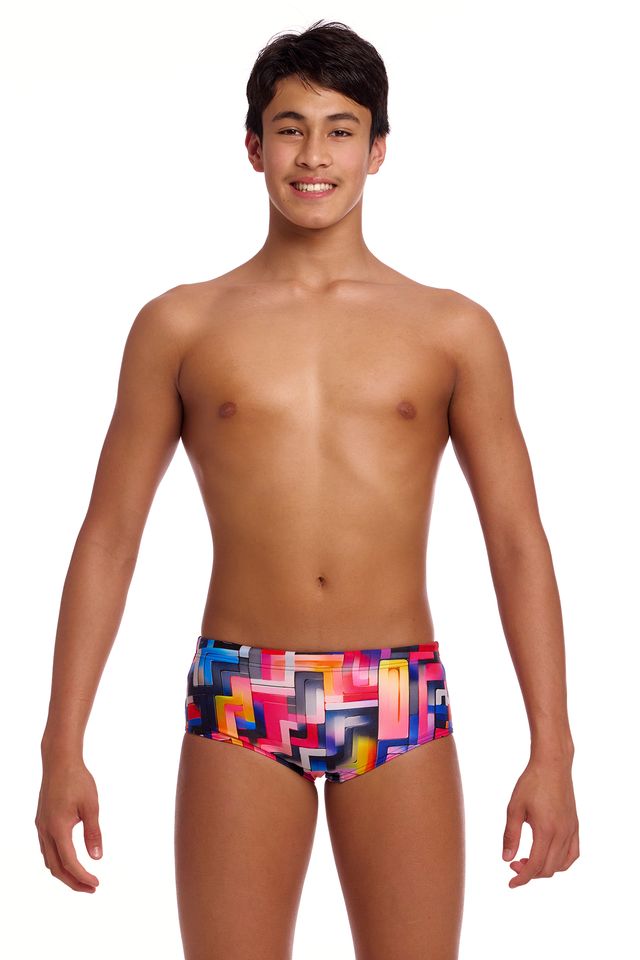FUNKY TRUNKS -  Boy's  Sidewinder Trunks - Putty Rules