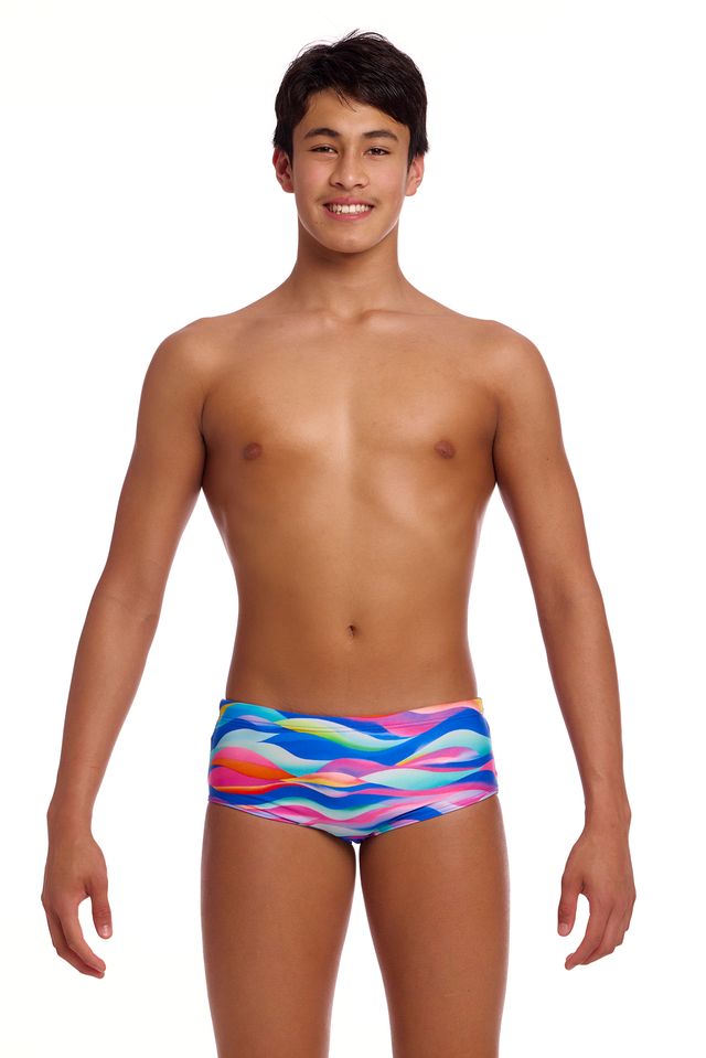 FUNKY TRUNKS -  Boy's  Sidewinder Trunks - Royal Wave